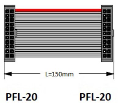 Propojovací plochý kabel: SM C01 RC5B-2.54-20 2 B-28AWG-E-150mm-Gr